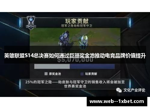 英雄联盟S14总决赛如何通过巨额奖金池推动电竞品牌价值提升 英雄联盟S14总决赛如何通过巨额奖金池推动电竞品牌价值提升